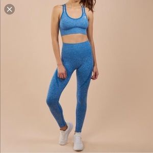 Gymshark Seamless Leggings Blueberry Marl -Size XS